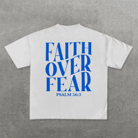 Faith-Driven Streetwear: Gothic 'Child of God' Oversized T-Shirt for Men