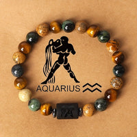 Divine Zodiac Stone Bracelet – 12 Signs, Natural Energy Jewelry