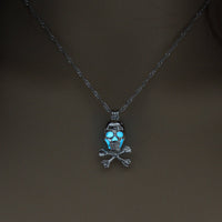 Spooktacular Glow-in-the-Dark Skull Necklace - Perfect for Halloween & Christian Fun!