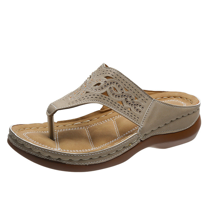 Clip Toe Wedge Sandals Women Summer Flip Flops Slippers Beach Shoes What Else You Got?