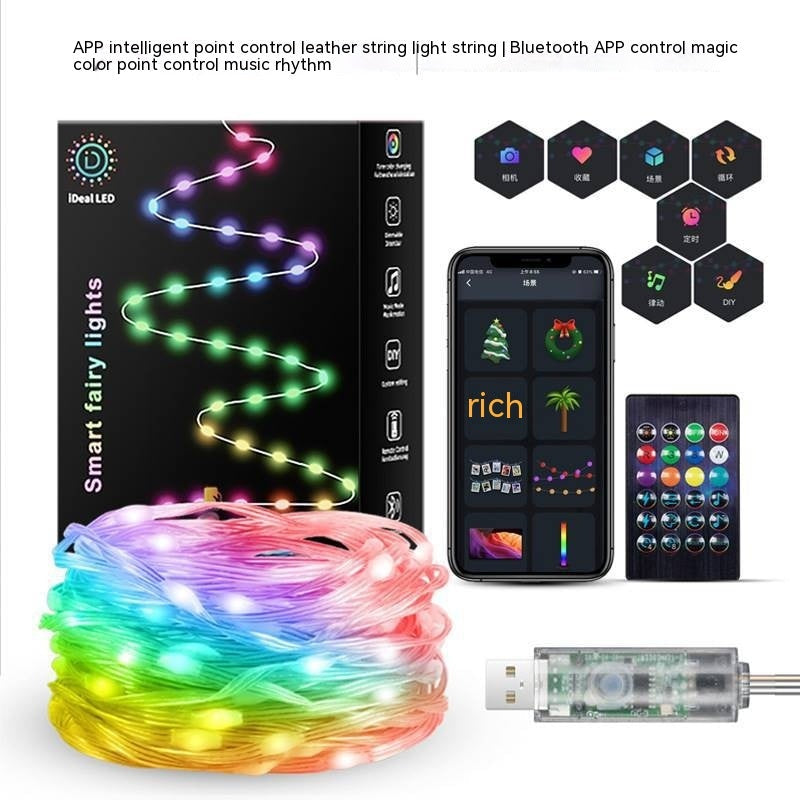 Smart Point Control Voice Control Lighting Chain Mobile Phone Bluetooth APP Control What Else You Got?