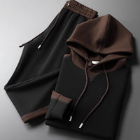 Men's Patchwork Hoodie & Jogger Set - Bold Streetwear Two-Piece Outfit | Christian Streetwear