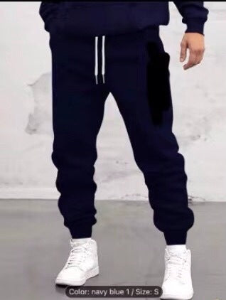 Slim‑Fit Drawstring Sweatpants – Elastic Ankle‑Tie Joggers for Men (3D Pattern, Sports & Casual) What Else You Got?