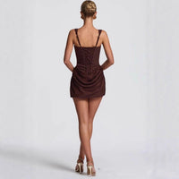 Divine Elegance: Sleeveless Corset Party & Wedding Dress in Radiant Summer Colors
