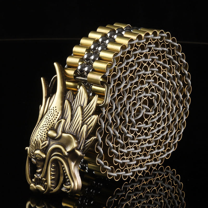 Unisex Engraved Alloy Belt – Smooth Buckle Metal Belt