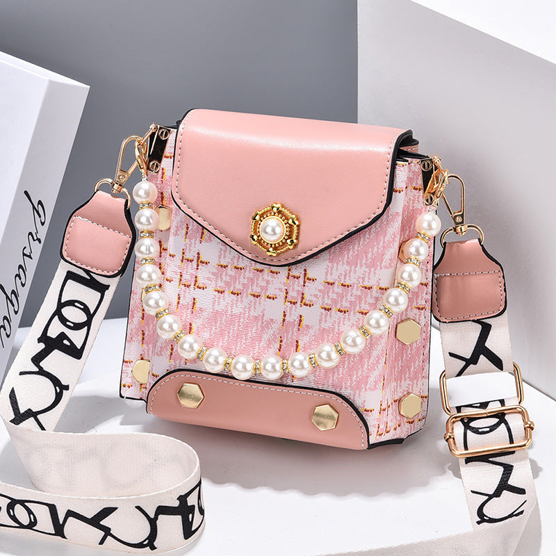 Fashion Women'S Crossbody Bag Girl'S Cute Princess Wallet Classic Shoulder Bag Summer Pearl Chain Phone Bag What Else You Got?