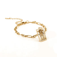 12 Tarot Card Charm Bracelet – Mystical Fashion Jewelry with Gold & Steel Options