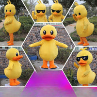 Adorable Big Yellow Duck Cartoon Costume - Fun & Faith-Inspired Winter Wear