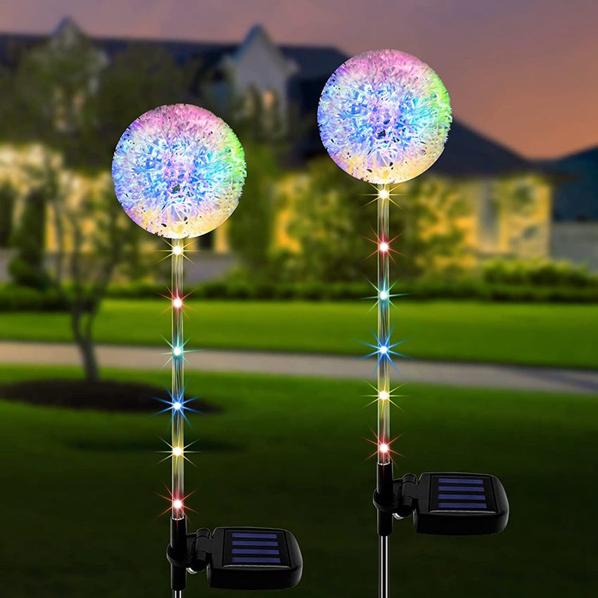 Solar Dandelion Garden Lights – Color-Changing LED Onion Ball Ground Lamps, Waterproof Outdoor Pathway Decor What Else You Got?