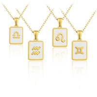 Stainless Steel Zodiac Constellation Necklace