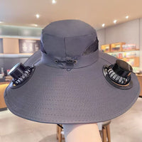 Stay Cool & Protected with a Solar-Powered Fan Hat