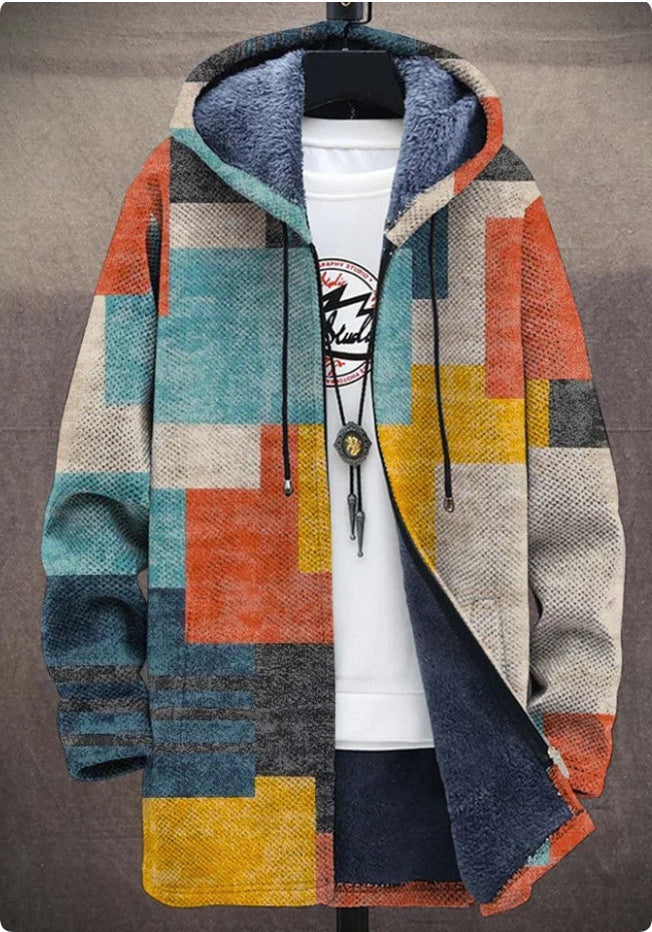 Winter Plush‑Lined Windproof Printed Jacket What Else You Got?