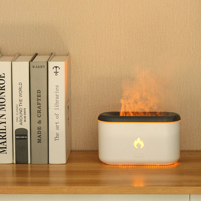 Volcano Flame Effect Ultrasonic Aroma Diffuser & LED Mist Lamp