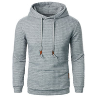 Men's Premium Jacquard Hooded Sweater - Warm Long-Sleeve Hoodie for Comfort & Style