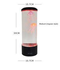 Glowing Jellyfish USB LED Night Light - Colorful Atmosphere Lamp for Home Decor