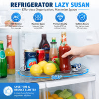 Clear Acrylic Lazy Susan Rotating Cupboard & Pantry Organizer