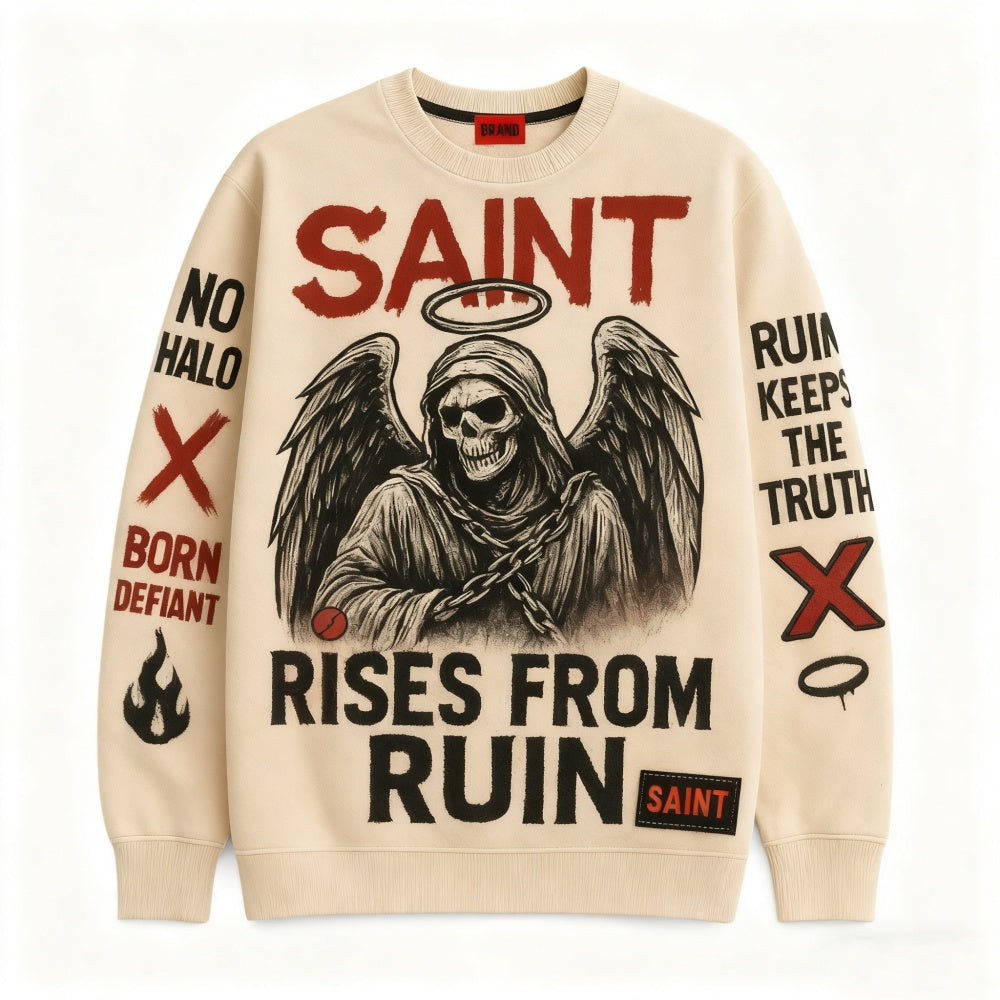 Oversized Streetwear Pullover Sweatshirt – Soft Long‑Sleeve Casual Fit What Else You Got?