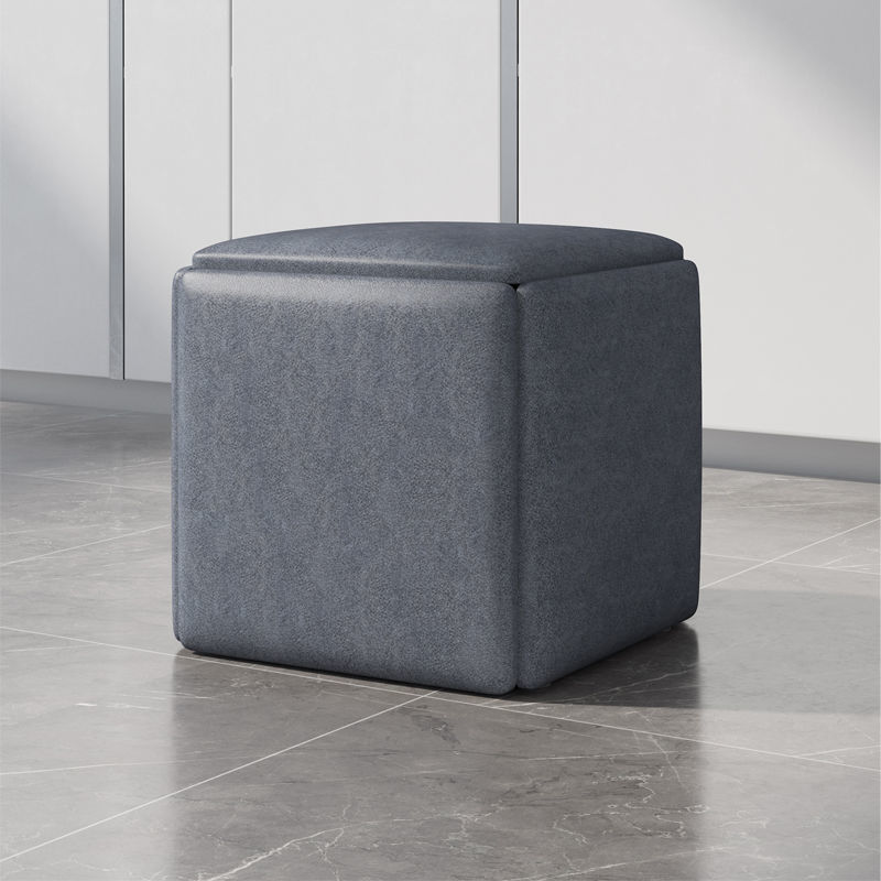 Rubik’s Cube Combination Stool – Multifunctional 5‑in‑1 Storage Ottoman with Flannel or Leather Finish What Else You Got?