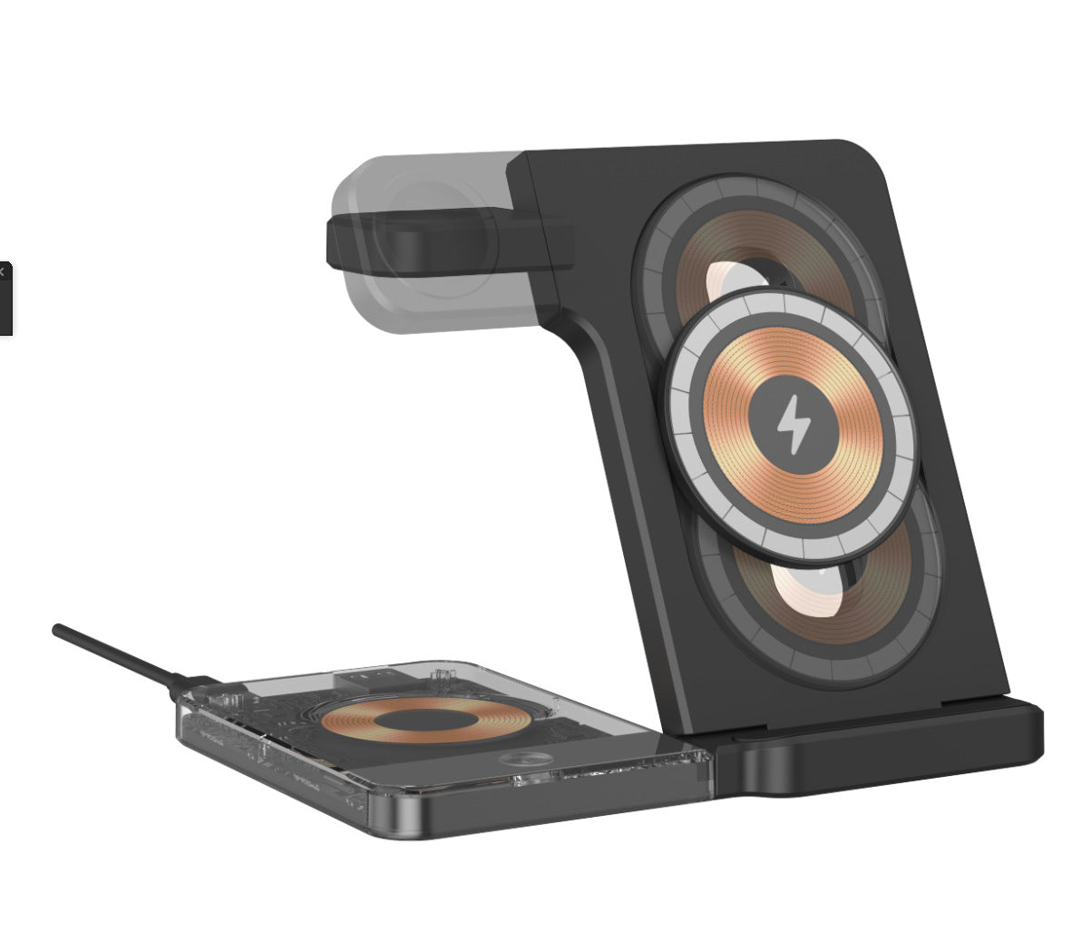 Desktop Magnetic Three-in-one Wireless Charging Stand Foldable What Else You Got?