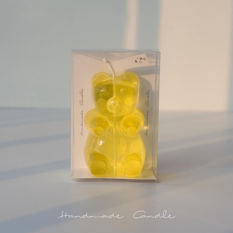 Gummy Bear Aromatherapy Candle – Handmade Scented Candle with Juicy Peach Fragrance (Small & Large Sizes) What Else You Got?