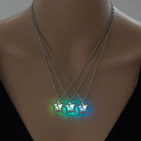 Gothic Pentagram Angel Glow Necklace – Luminous Pendant for Halloween & Cosplay