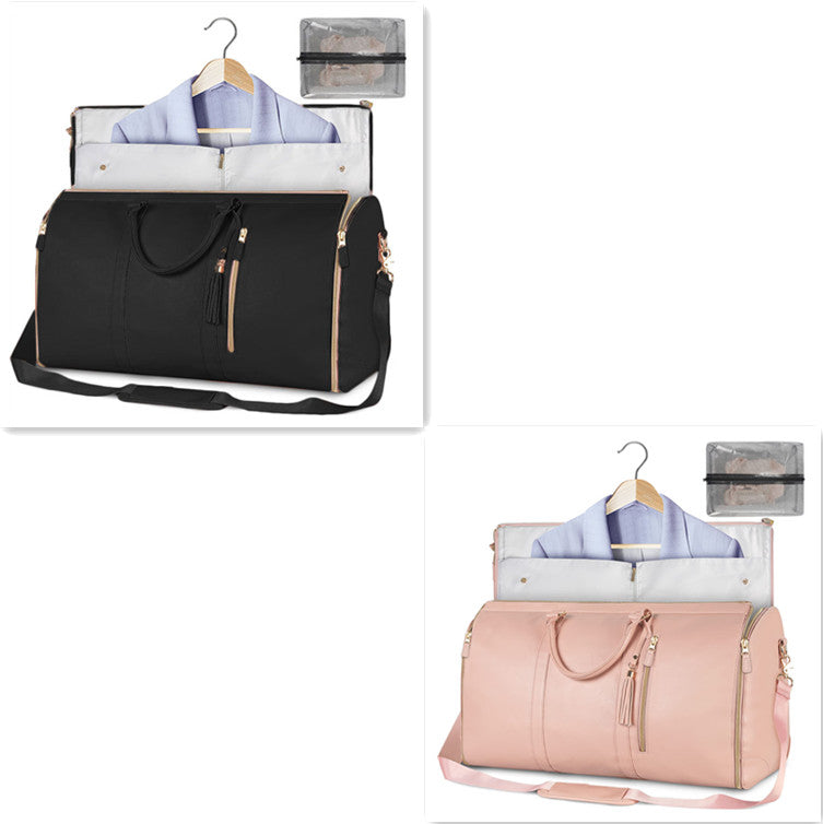 Large Capacity Travel Duffle Bag Women's Handbag Folding Suit Bag Waterproof Clothes Totes What Else You Got?