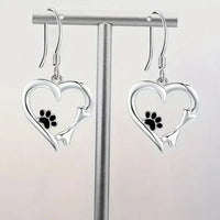 925 Sterling Silver Geometric Heart Earrings – Minimalist Women’s Jewelry