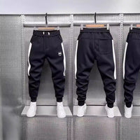 Comfortable & Stylish Casual Jogger Pants - Elastic Cuffs, Loose-Fit, On-Trend Black Pants for Everyday Wear