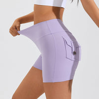 Divine Activewear: High-Waist Quick-Dry Fitness Shorts for Women