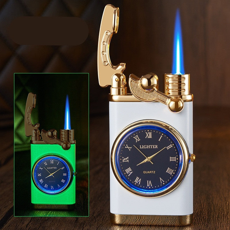 2‑in‑1 Watch Lighter – Real Dial Wristwatch with Windproof Blue Flame Torch (Refillable Butane What Else You Got?