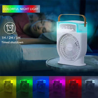 Instant Cooling Mist Fan with 7 Vibrant Lights