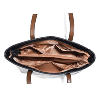 Large PU Leather Tote Bag – Minimalist Shoulder Handbag for Women & Men