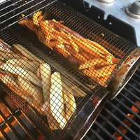 Rolling Grill Basket – Stainless Steel Rotating BBQ Basket for Meat & Vegetables