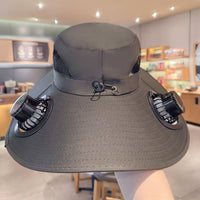 Stay Cool & Protected with a Solar-Powered Fan Hat