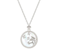 Sterling Silver Zodiac Constellation Necklace - Korean Style Star Jewelry - Elegant Celestial Design