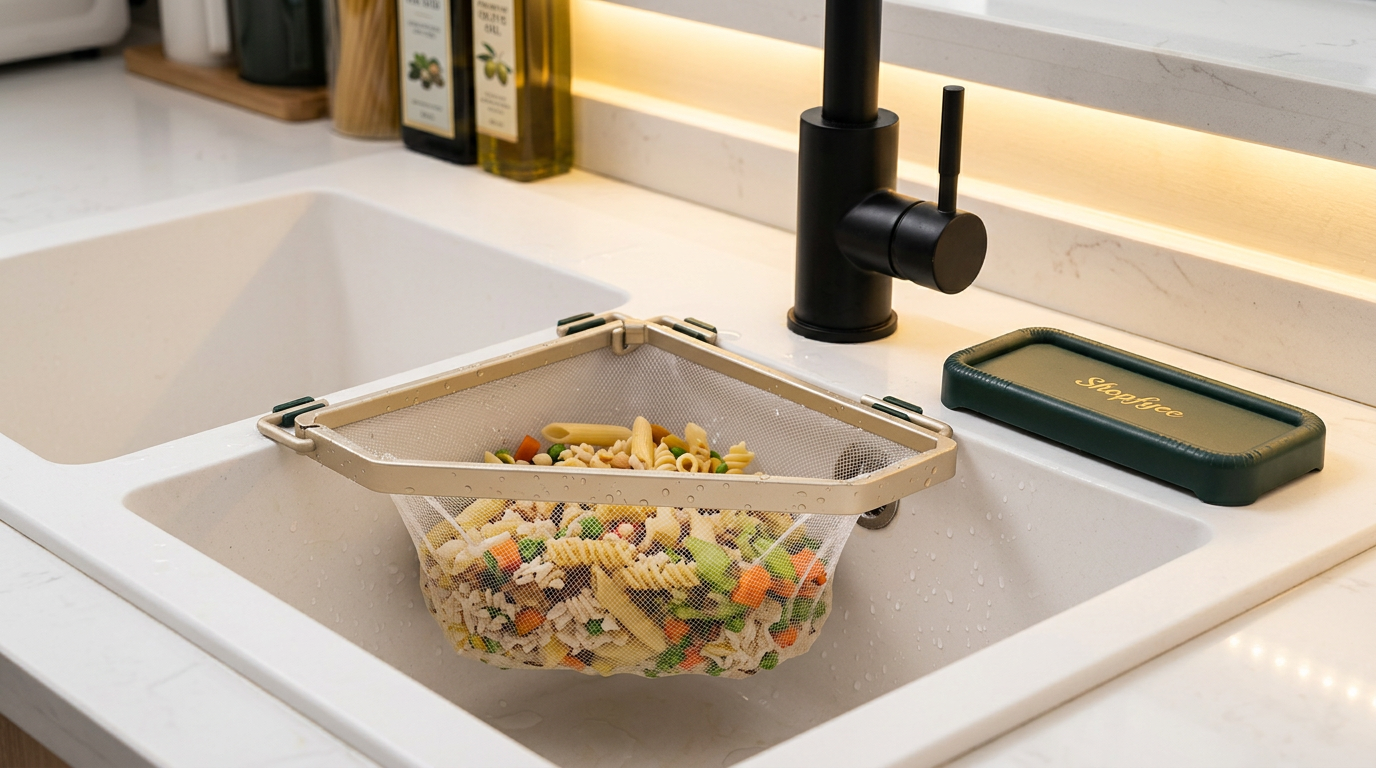 Kitchen Sink Strainer with Suction Cups – Collapsible Drain Rack Filter What Else You Got?