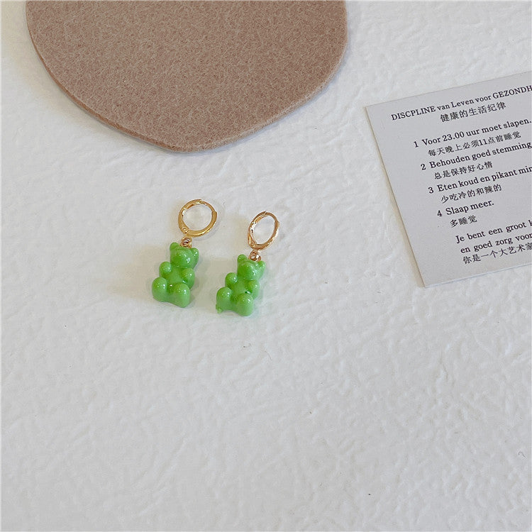 South Korea Colorful Candy Bear Earrings – What Else You Got?