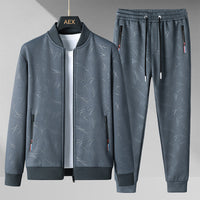 Faith-Fueled Fitness: Premium Stand-Up Collar Sportswear Two-Piece Set
