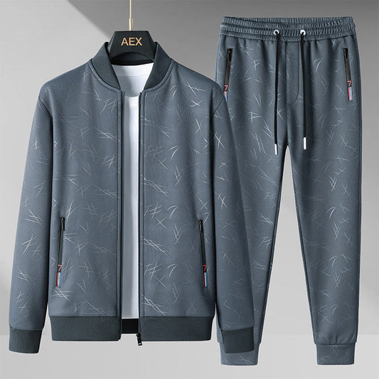 Mens Stand-Up Collar Sportswear Casual Two-Piece Set What Else You Got?