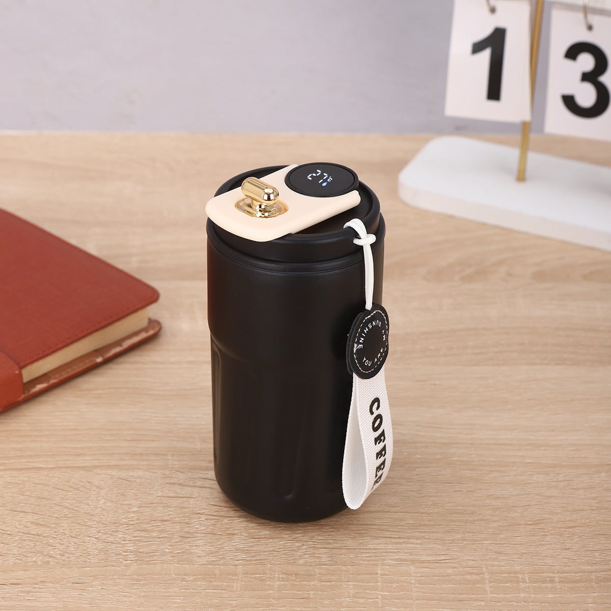 Smart Digital Thermal Bottle Portable Coffee Mug Stainless Steel Water Bottle In-Car Insulated Cup Keep Cold Vacuum Flasks 450ml What Else You Got?
