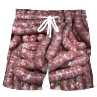Men's Printed Beach Shorts – Straight-Fit Summer Swim Trunks