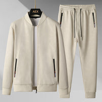 Faith-Fueled Fitness: Premium Stand-Up Collar Sportswear Two-Piece Set