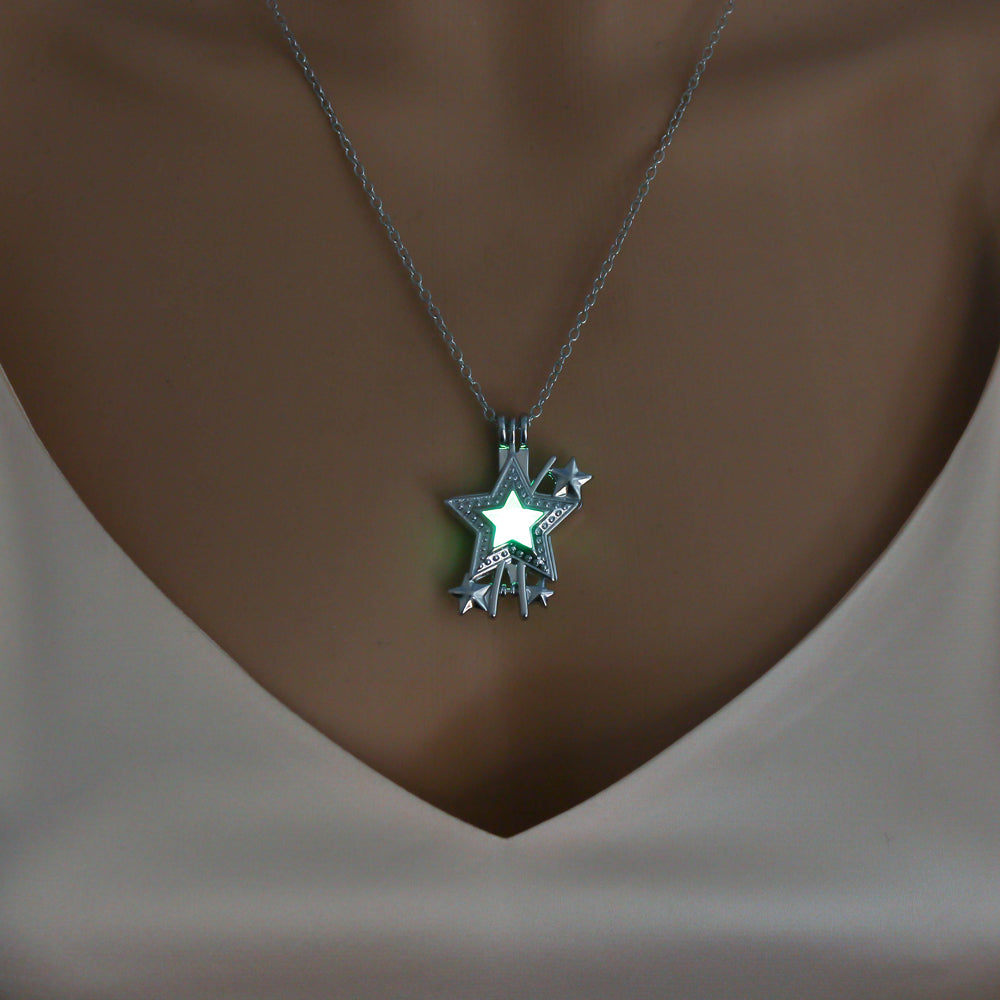 Glow-in-the-dark hip-hop rock star necklace What Else You Got?