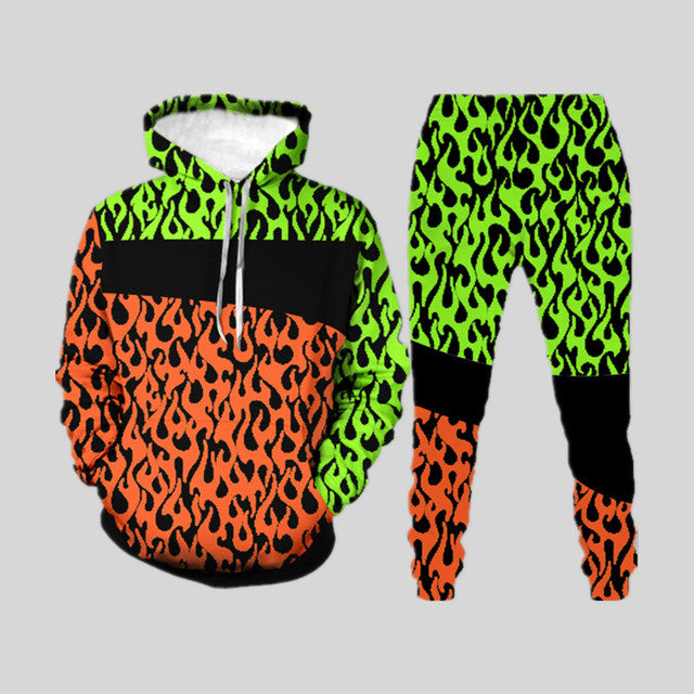 Men’s 3D Digital Print Tracksuit – Loose Hooded Pullover Sweater & Trousers Set (S–6XL) What Else You Got?