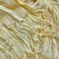2pcs Sunshine Yellow Crinkle Blend Scarf - Beach Vacation Essential