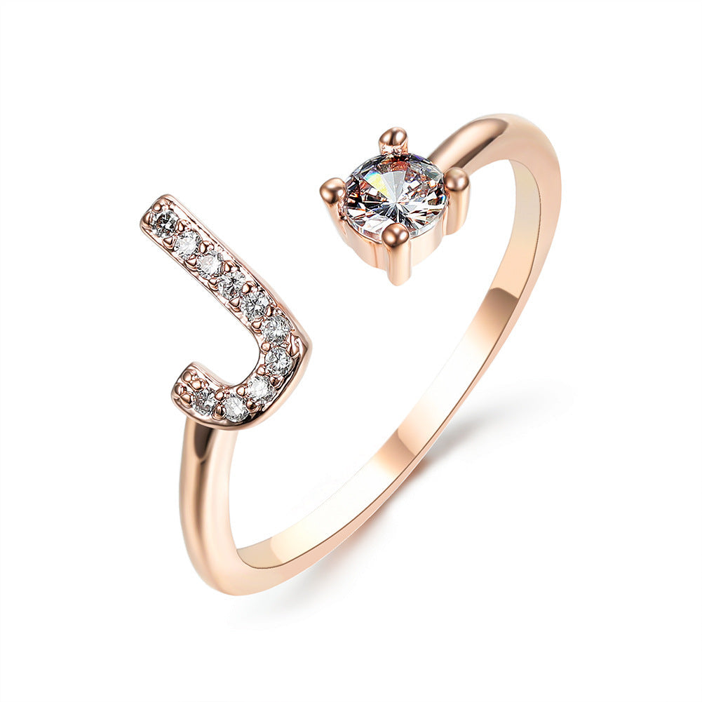 New Design Adjustable 26 Initial Letter Ring Fashion Jewelry For Women Simple Elegant Jewelry What Else You Got?