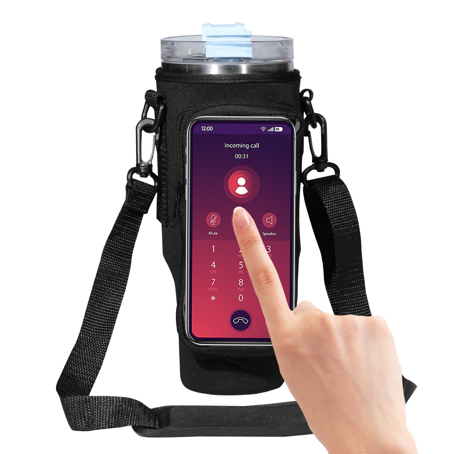 40oz Cup Cover Transparent Touch Screen Neoprene kitchen gadgets What Else You Got?