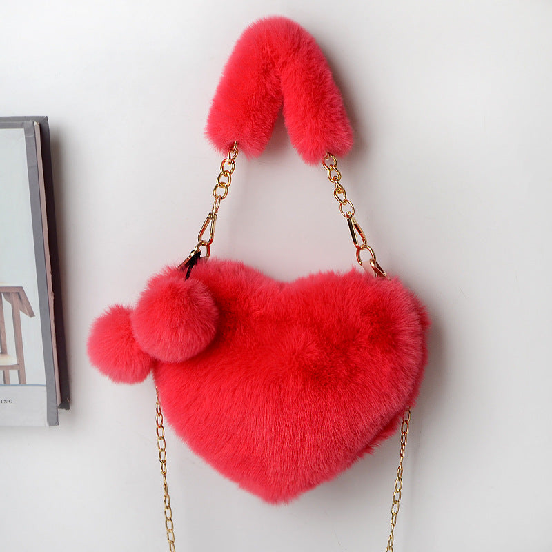 Love Bags Soft Plush Handbags Women Valentine's Day Party Bag What Else You Got?