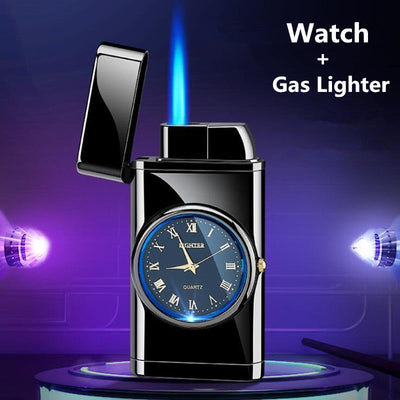 Multi-Functional LED Watch Lighter - Personalized Gift for Men & Women - Windproof Cigarette Lighter with Stylish Design