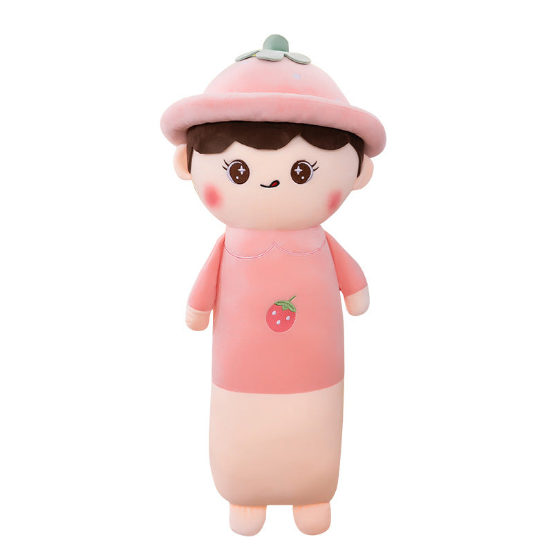 Strawberry Doll Plush Toy Large Size Long Strip Soft Throw Pillow What Else You Got?